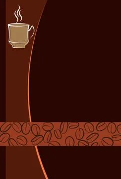 Coffee Menu Card Design Template Stock Illustration