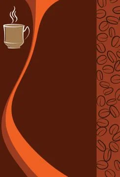 Coffee Menu Card Design Template Stock Illustration