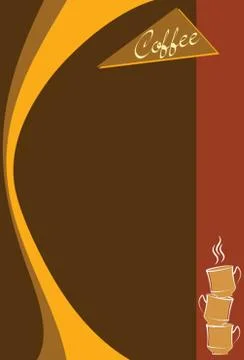 Coffee Menu Card Design Template Stock Illustration