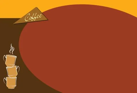 Coffee Menu Card Design Template Stock Illustration
