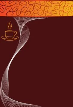 Coffee Menu Card Design Template Stock Illustration