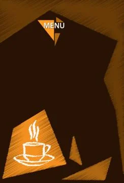 Coffee Menu Card Design Template Stock Illustration