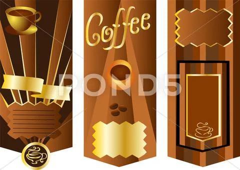 Coffee menu card Stock Illustration