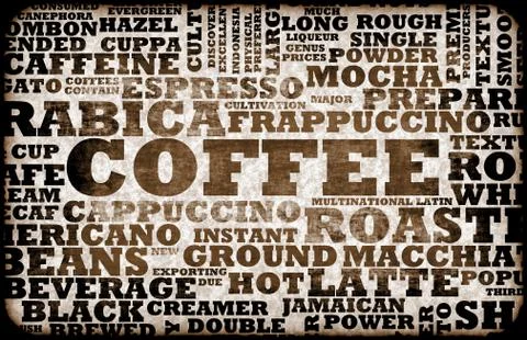 Coffee menu Stock Illustration