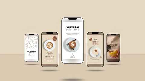 Coffee Menu Stories After Effects素材