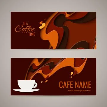 Coffee menu vector background Stock Illustration
