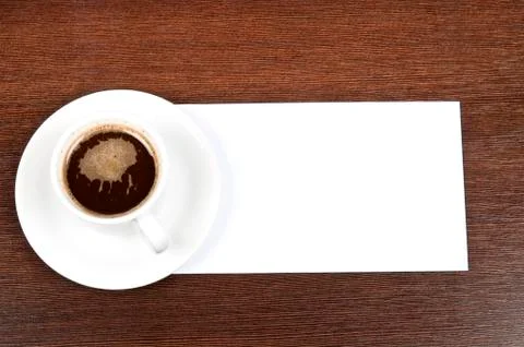 Coffee with message Stock-Fotos