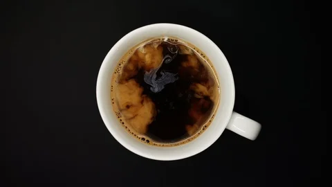 Coffee With Milk Stock Footage 93557549