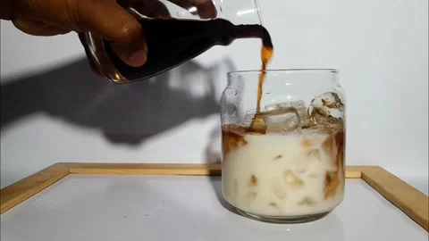 Coffee milk Stock Footage 267066695