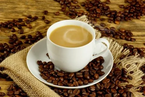 Coffee with milk Stock Photos