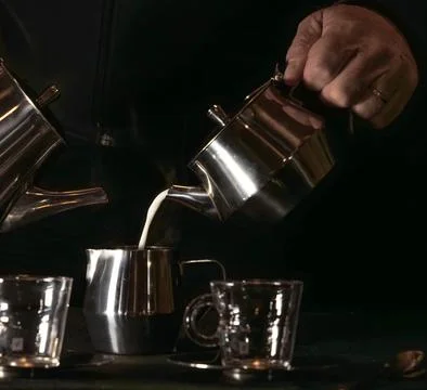 Coffee &amp; Milk Stock Photos
