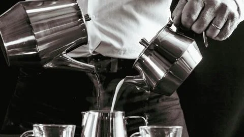 Coffee &amp; Milk Stock Photos
