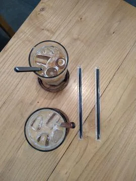 Coffee milk Stock Photos