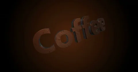 Coffee to milk text loop Stock Footage 83452050