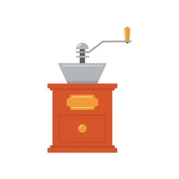 Coffee-mill Simplified Illustration Stock Illustration