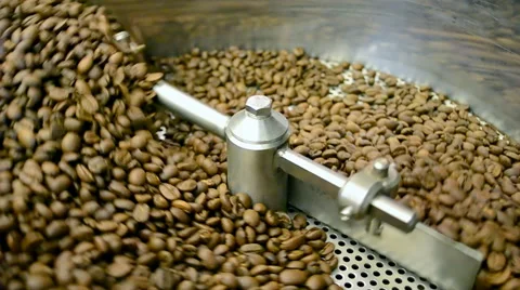 Coffee mixer machine closeup, technology diversity. Video stock 60594626