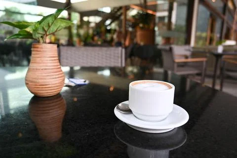 Coffee in a modern environment Stock Photos
