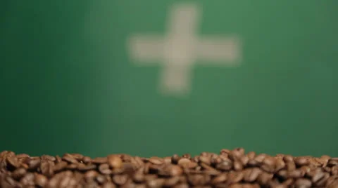 Coffee in motion close-up chroma key background Stock Footage 22541074