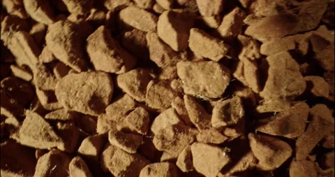 Coffee Mound. Instant Coffee Close Up. Pile Of Instant Coffee.closeup Powdered Stock Footage 261472247