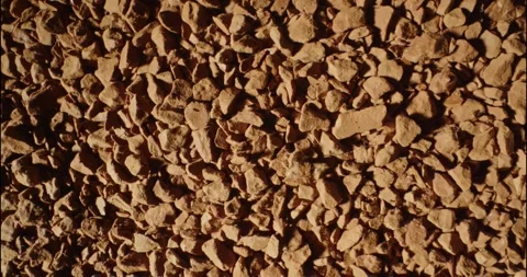 Coffee Mound. Instant Coffee Close Up. Pile Of Instant Coffee.closeup Powdered Stock Footage 261472249