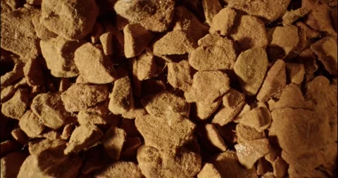 Coffee Mound. Instant Coffee Close Up. Pile Of Instant Coffee.closeup Powdered Stock Footage 261472250