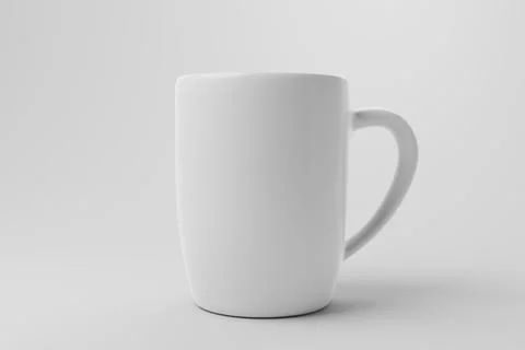 Coffee muc infront of white background for compositing with a logo Stock Illustration