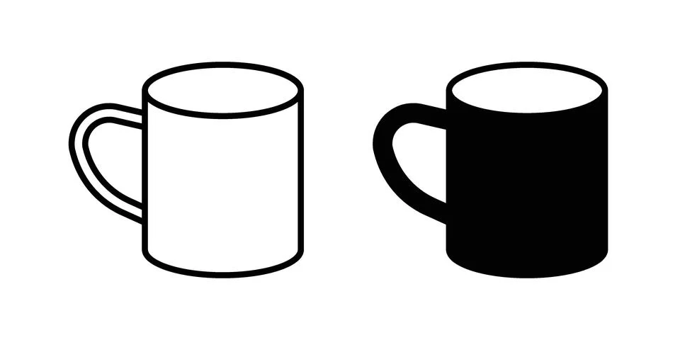 Coffee mug icon vector design illustrations Stock Illustration