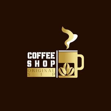 Coffee Mug Logo Stock Illustration