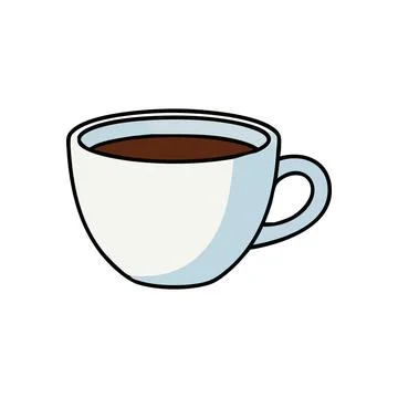 (Coffee Mug Simple Graphic Icon. This minimalist vector features a delightf.. Stock Illustration
