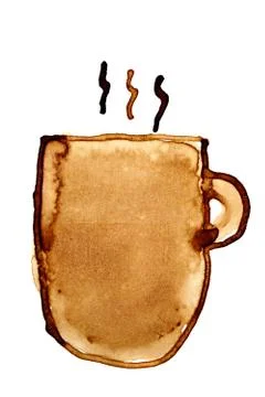 Coffee mug with steam Stock Photos