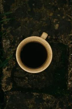 Coffee mug on the table Stock Photos