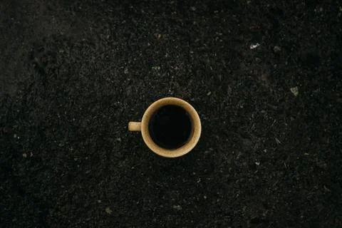 Coffee mug on the table Stock Photos
