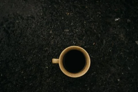 Coffee mug on the table Stock Photos