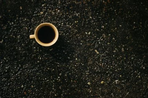 Coffee mug on the table Stock Photos