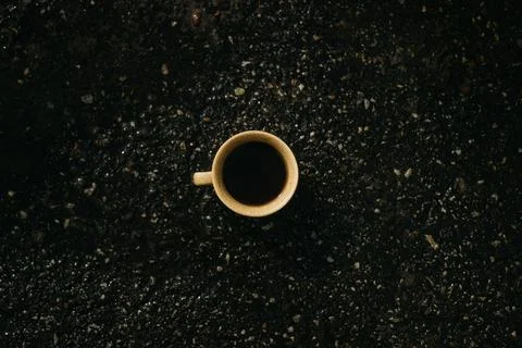 Coffee mug on the table Stock Photos