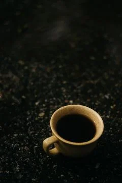 Coffee mug on the table Stock Photos