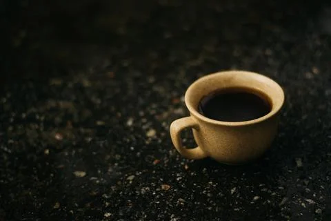 Coffee mug on the table Stock Photos