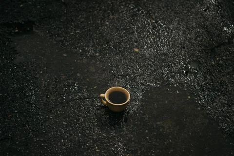 Coffee mug on the table Foto stock