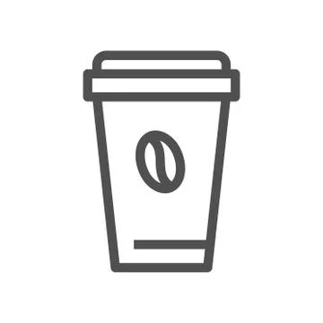 Coffee mug vector. Icon for paper design icon. Editable stroke. 48x48 Pixel 스톡 일러스트