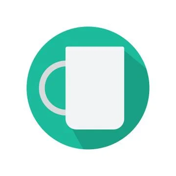 Coffee mug vector illustration icon isolated on white background Stock Illustration