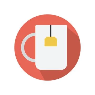 Coffee mug vector illustration icon isolated on white background Stock Illustration