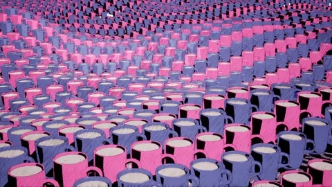 Coffee mug wave animation Stock Footage 300401973