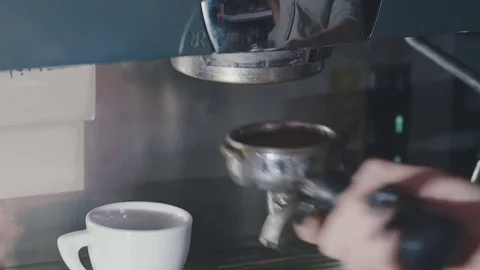 Coffee into mugs Stock-Footage 76959686