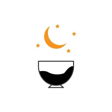 Coffee night vector design template illustration Stock Illustration