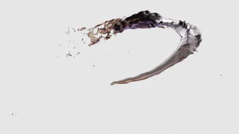 Coffee or cola liquid splash 3D animation   Video stock 229269080