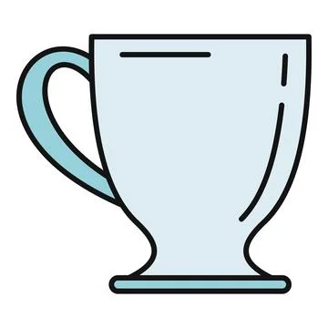 Coffee or tea cup vector icon illustration Stock Illustration