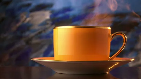 Coffee or tea into expensive cup and saucer Stock-Footage 44131930
