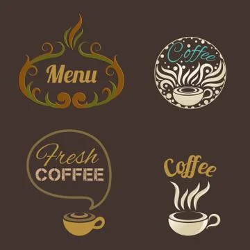 Coffee Ornaments vector 스톡 일러스트