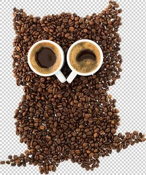 Coffee owl Stock Photos
