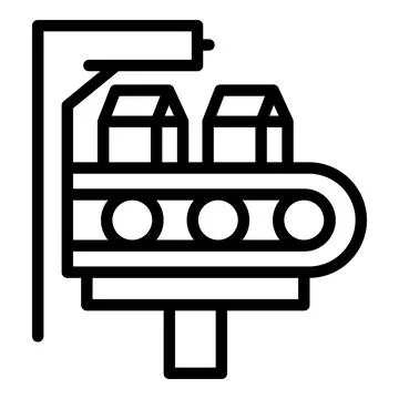 Coffee packaging icon, outline style Illustrazione stock